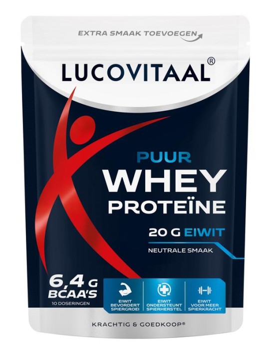 Lucovitaal Protein whey poeder puur (250 Gram)