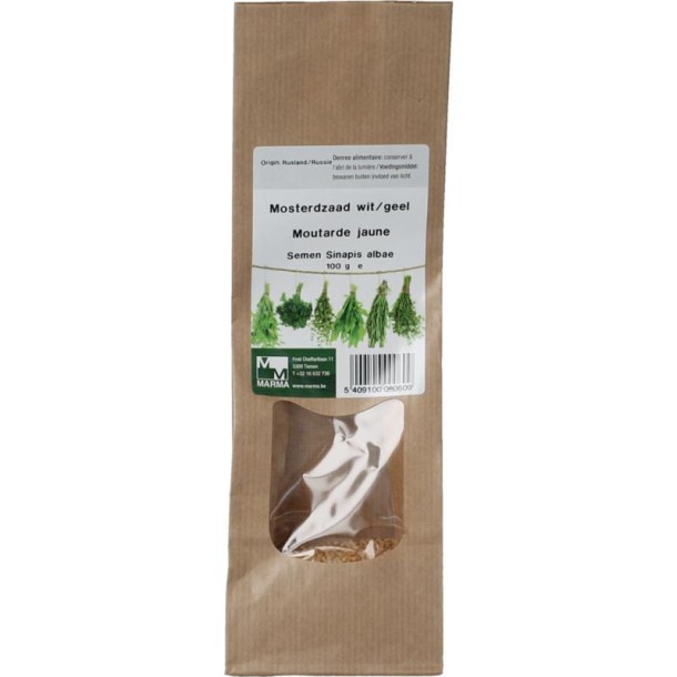 Marma Mosterdzaad wit/geel (100 Gram)