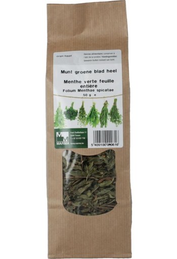 Marma Munt groene blad heel (50 Gram)