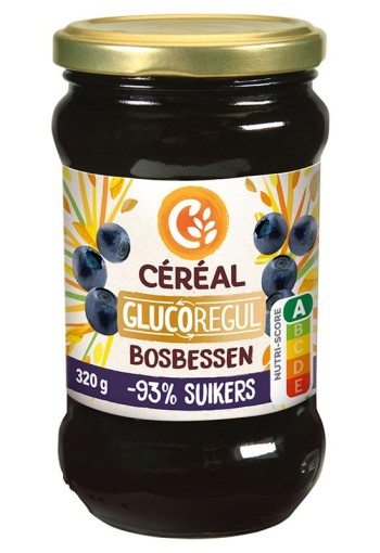 Cereal Jam bosbessen minder suikers (320 Gram)