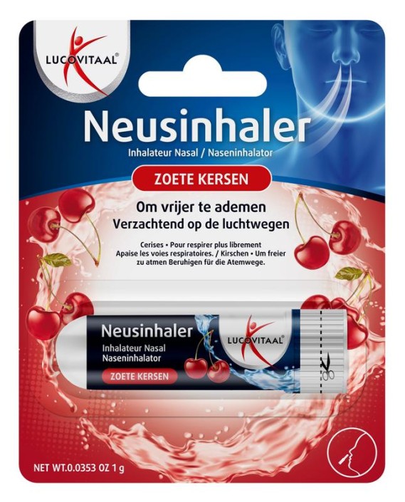 Lucovitaal Neusinhaler zoete kersen (1 Stuks)