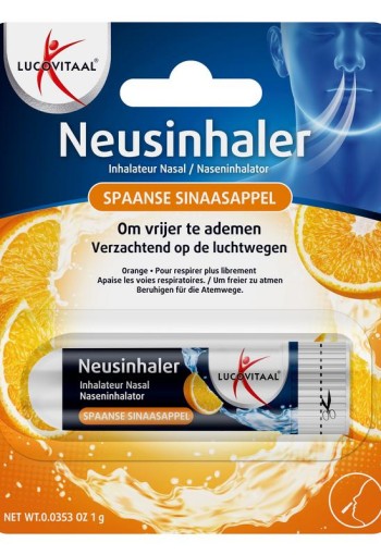 Lucovitaal Neusinhaler spaanse sinaasappel (1 Stuks)