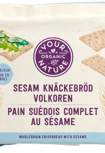 Your Organic Nat Knackebrod volkoren sesam bio (250 Gram)