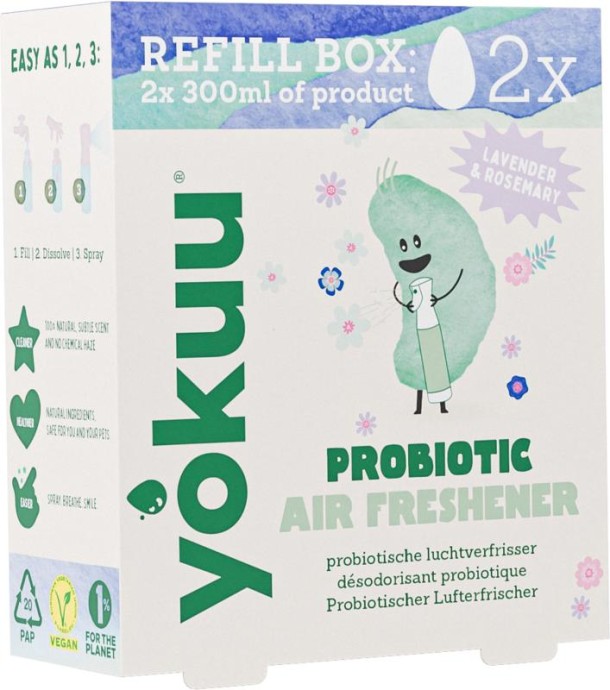 Yokuu Probiotische luchtverfrisser refill (parels) (2 Stuks)
