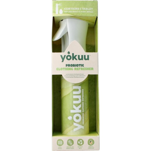 Yokuu Probiotische kledingopfrisser startkit parel+spray (1 Stuks)