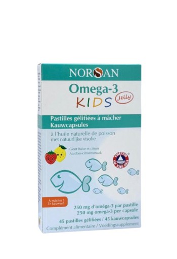 Norsan Omega-3 kids jelly gummies (45 Stuks)