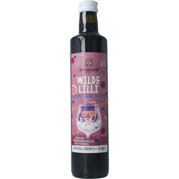 Sonnentor Wilde lilli mocktail siroop alcoholvrij bio (500 Milliliter)