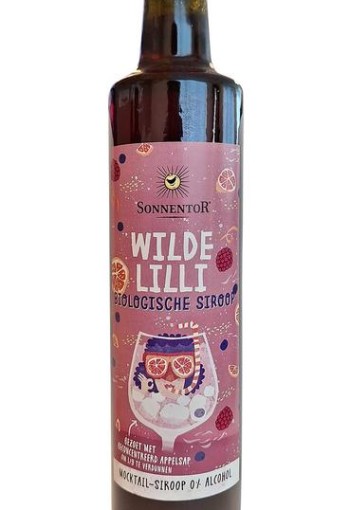 Sonnentor Wilde lilli mocktail siroop alcoholvrij bio (500 Milliliter)
