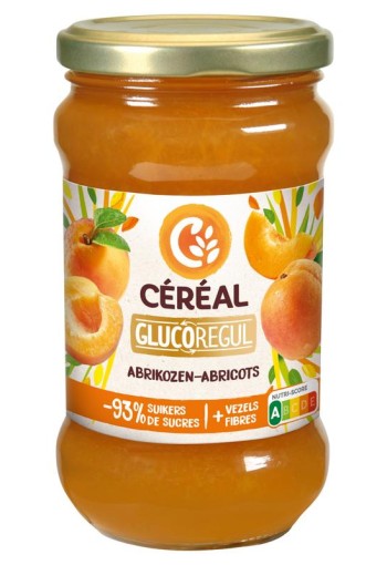Cereal Abrikozenjam minder suikers (320 Gram)