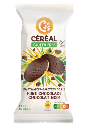 Cereal Rijstwafel met pure chocolate glutenvrij (130 Gram)
