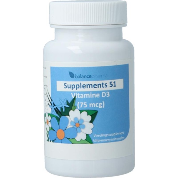 Balancepharma Supplements 51 Vitamine D3 75mcg (90 Softgels)