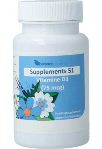 Balancepharma Supplements 51 Vitamine D3 75mcg (90 Softgels)