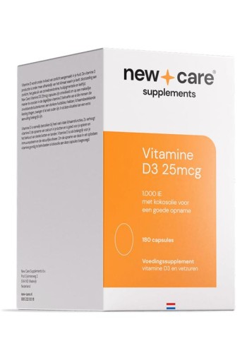 New Care Vitamine D3 25mcg (180 Capsules)