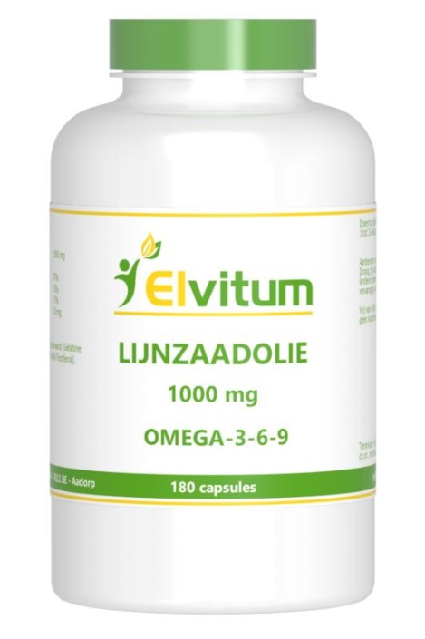 Elvitum Lijnzaadolie omega 3 6 9 (180 Capsules)