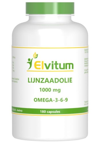 Elvitum Lijnzaadolie omega 3 6 9 (180 Capsules)