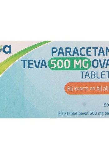 Teva Paracetamol 500mg ovaal (50 Tabletten)