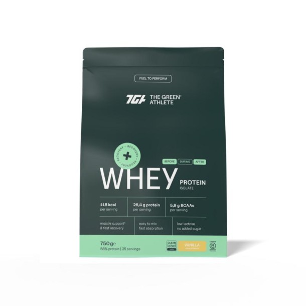 Green Athlete Whey protein isolate vanilla (750 Gram)
