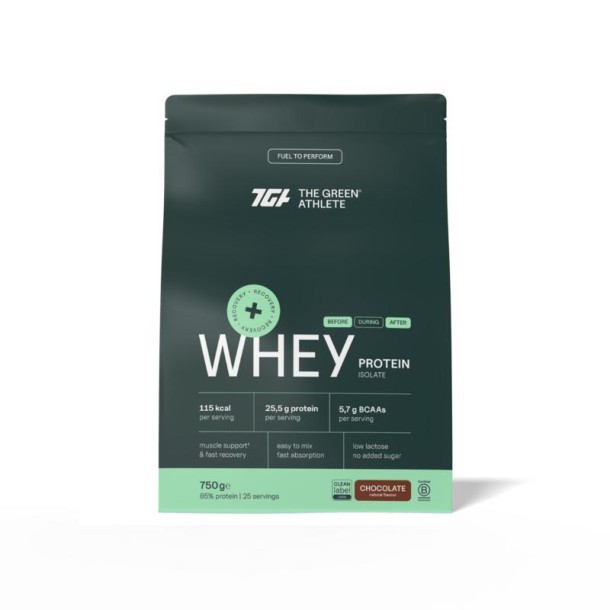 Green Athlete Whey protein isolate chocolate (750 Gram)