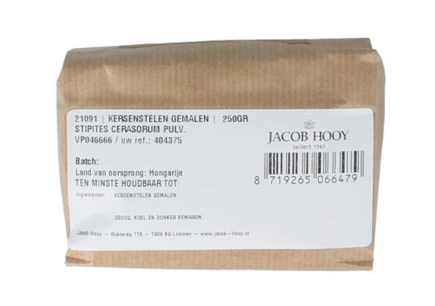 Jacob Hooy Kersenstelen gemalen (250 Gram)