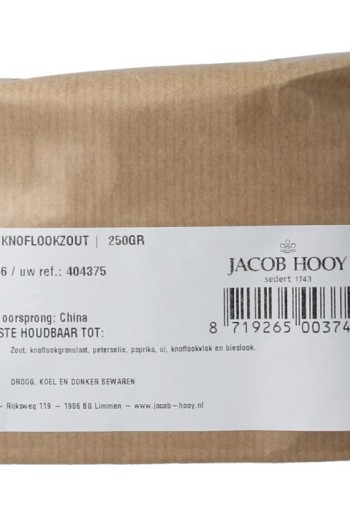 Jacob Hooy Knoflookzout (250 Gram)