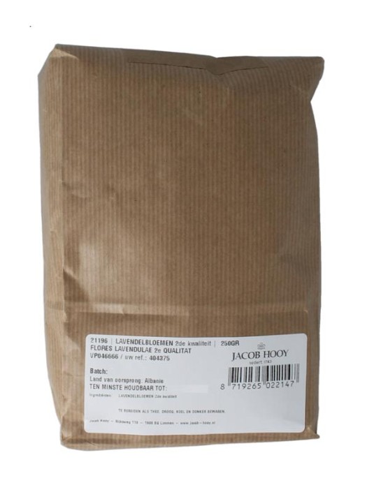 Jacob Hooy Lavendelbloemen 2de kwaliteit (250 Gram)