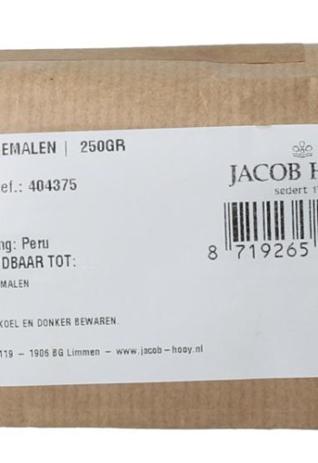 Jacob Hooy Maca gemalen (250 Gram)