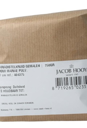 Jacob Hooy Mariadistelkruid gemalen (250 Gram)