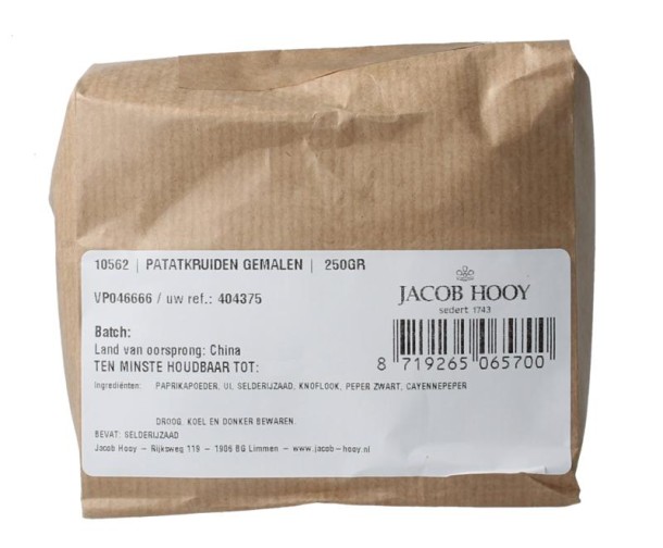 Jacob Hooy Patatkruiden gemalen (250 Gram)