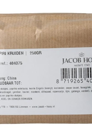 Jacob Hooy Piri-piri kruiden (250 Gram)