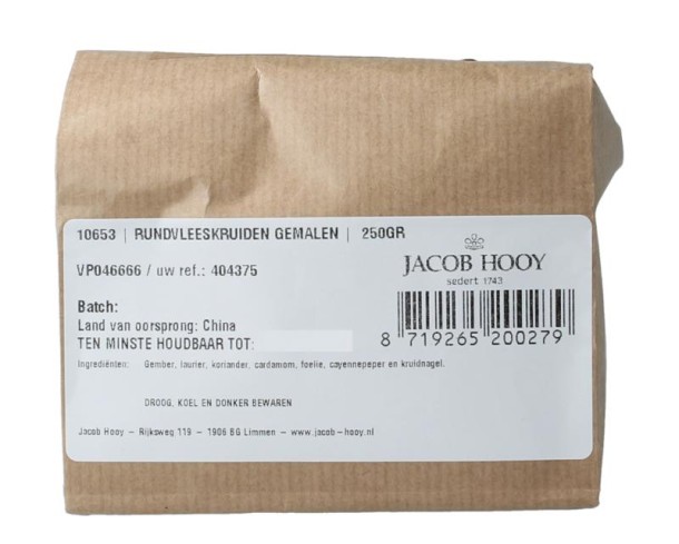 Jacob Hooy Rundvleeskruiden gemalen (250 Gram)