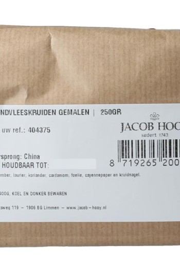 Jacob Hooy Rundvleeskruiden gemalen (250 Gram)