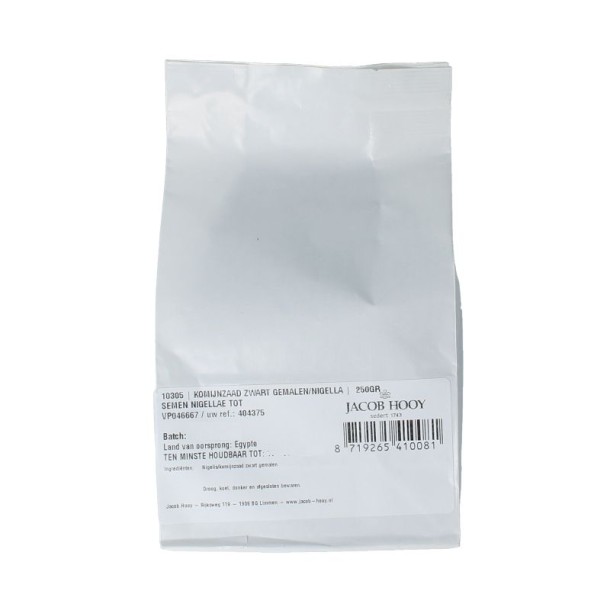 Jacob Hooy Komijnzaad zwart gemalen (250 Gram)