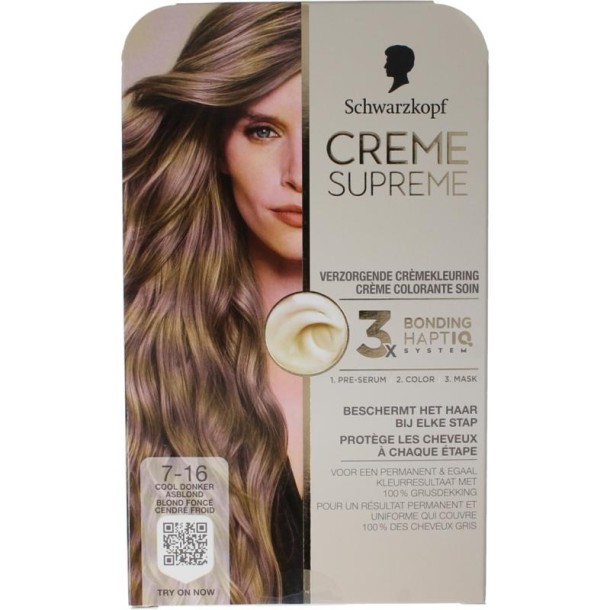 Schwarzkopf Creme supreme 7-16 D blond (1 Stuks)
