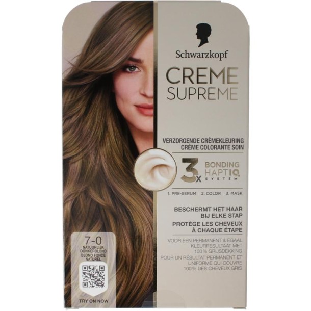Schwarzkopf Creme supreme 7-0 D blond (1 Stuks)