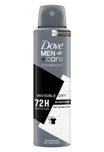 Dove Deodorant spray men+ care invisible dry 150 Milliliter