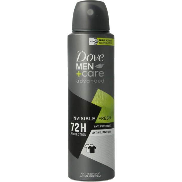 Dove Deodorant spray men+ care invisible fresh 150 Milliliter