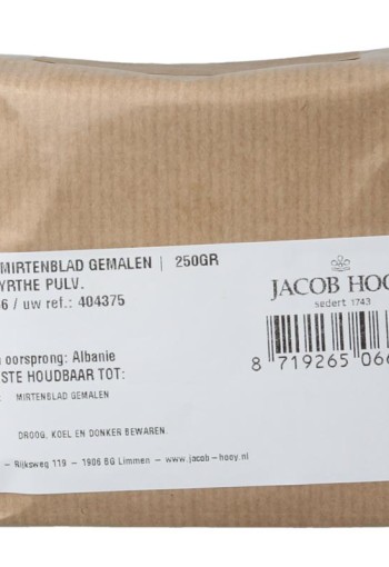 Jacob Hooy Mirtenblad gemalen (250 Gram)