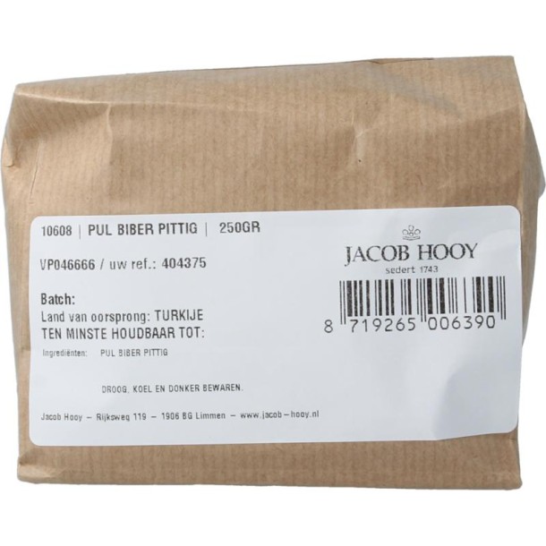 Jacob Hooy Pul biber pittig (250 Gram)