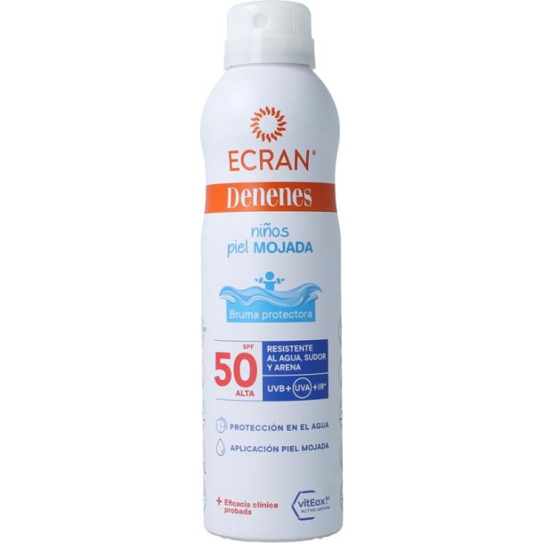 Ecran Sun care kids wet skin spray SPF50 (250 Milliliter)