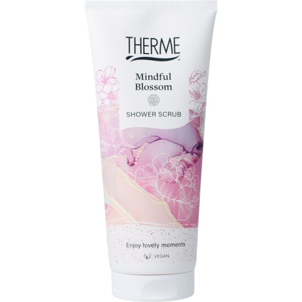 Therme Mindful blossom shower scrub (200 Milliliter)