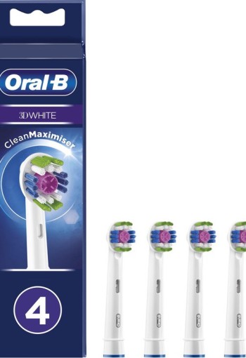 Oral-B 3D White Opzetborstels Wit - 4 Stuks