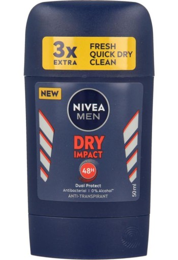 Nivea Men deodorant dry stick impact 50 Milliliter