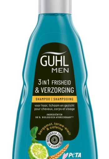 Guhl Man 3-in-1 frisheid & verzorging shampoo 250 Milliliter