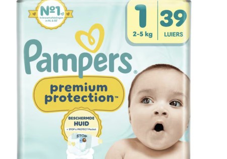 Pampers Premium Protection Luiers Maat 1 2-5 KG  39 Stuks