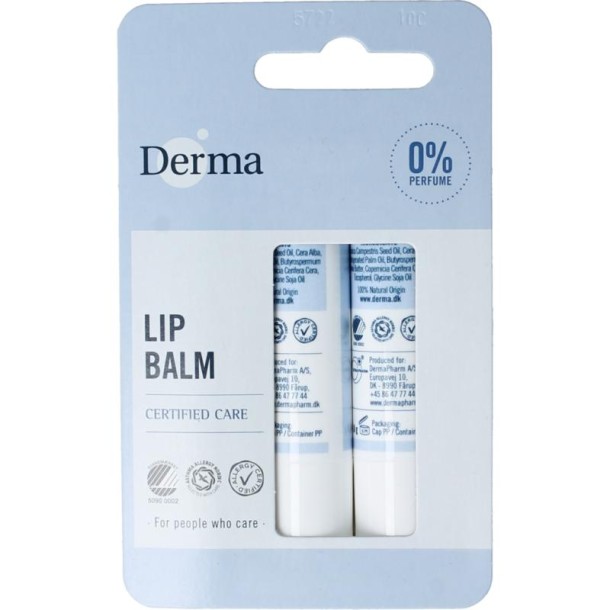 Derma Family lip balm (2 Stuks)
