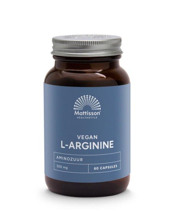 Mattisson L-Arginine 500mg (60 Vegetarische capsules)