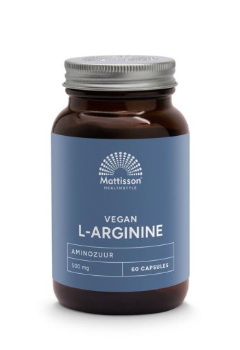 Mattisson L-Arginine 500mg (60 Vegetarische capsules)