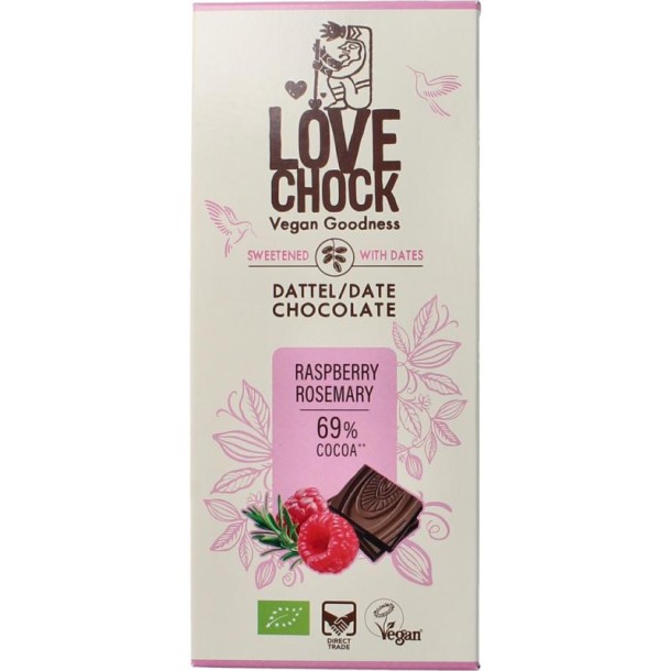 Lovechock Raspberry rosemary bio (70 Gram)