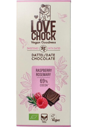 Lovechock Raspberry rosemary bio (70 Gram)