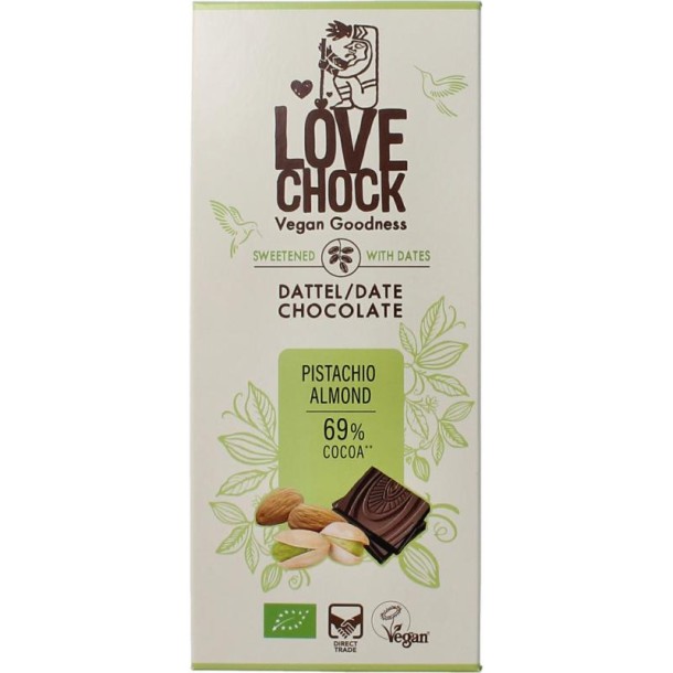 Lovechock Pistache almond bio (70 Gram)